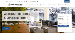 Desktop Screenshot of hotelacapulcolloret.com